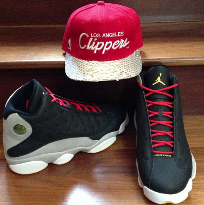 Chris Paul Air Jordan 13 Black Grey Yellow