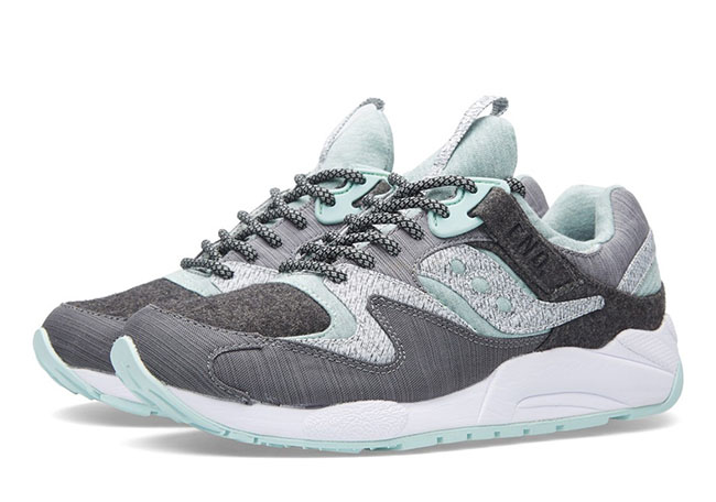 END Saucony Grid 9000 WHITE NOISE