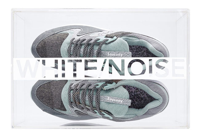 END Saucony Grid 9000 WHITE NOISE