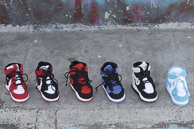 knitted jordan 1s