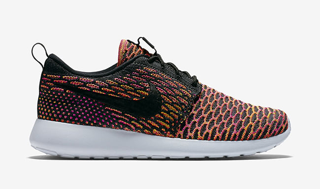 Multicolor Nike Roshe Flyknit Purple Orange