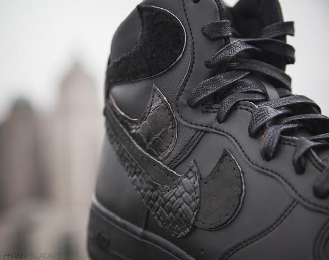 Nike Air Force 1 Black Misplaced Checks