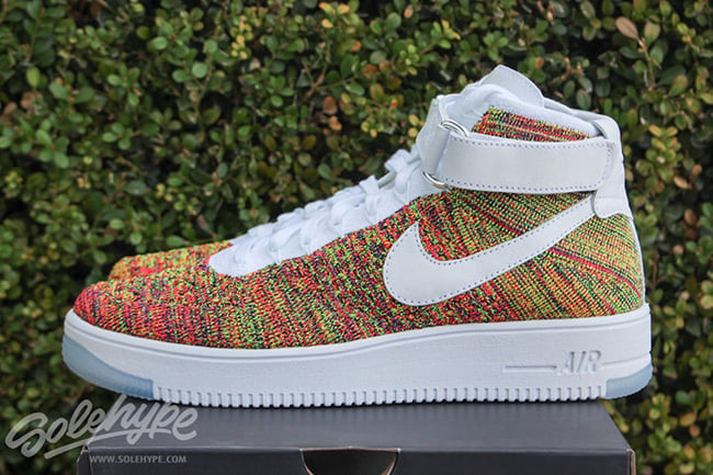 Detailed Look at the Nike Flyknit Air Force 1 ‘Multicolor’