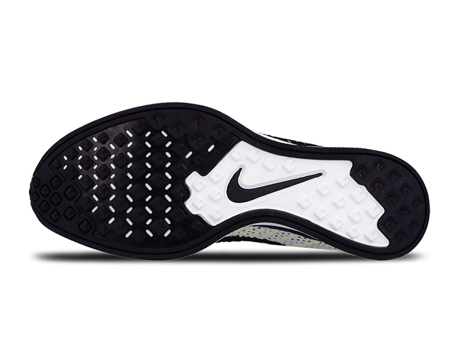 Nike Flyknit Racer Black White Volt