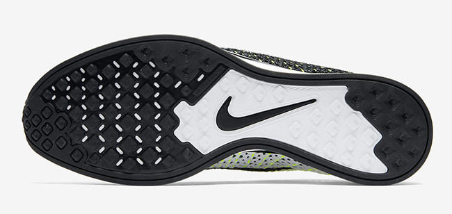 Nike Flyknit Racer Black White Volt Release