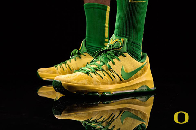 Nike KD 8 Oregon Ducks Pine Tree