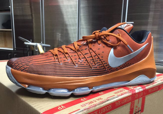 Nike KD 8 Texas Longhorns PE Burnt Orange 2016