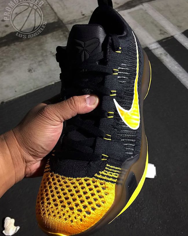 Nike Kobe 10 Elite Hollywood Nights Black Yellow