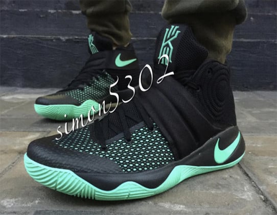 kyrie 2 black and green