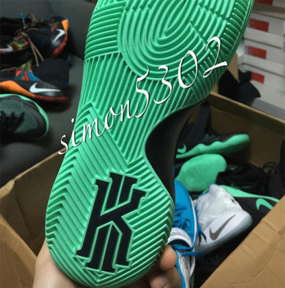 kyrie 2 black and green