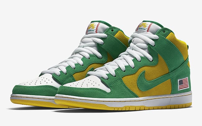 Nike SB Dunk High Oakland Athletics