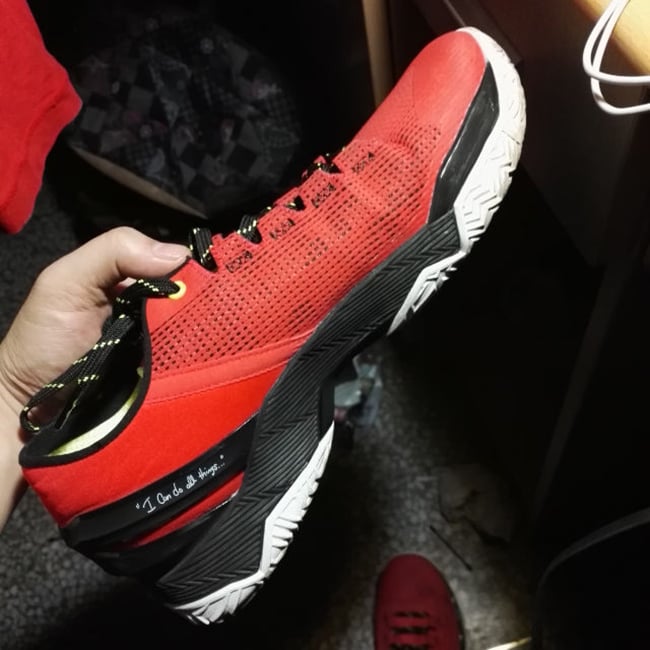 UA Curry 2 Low Red Black