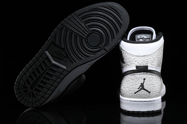 jordan 1 elephant print black