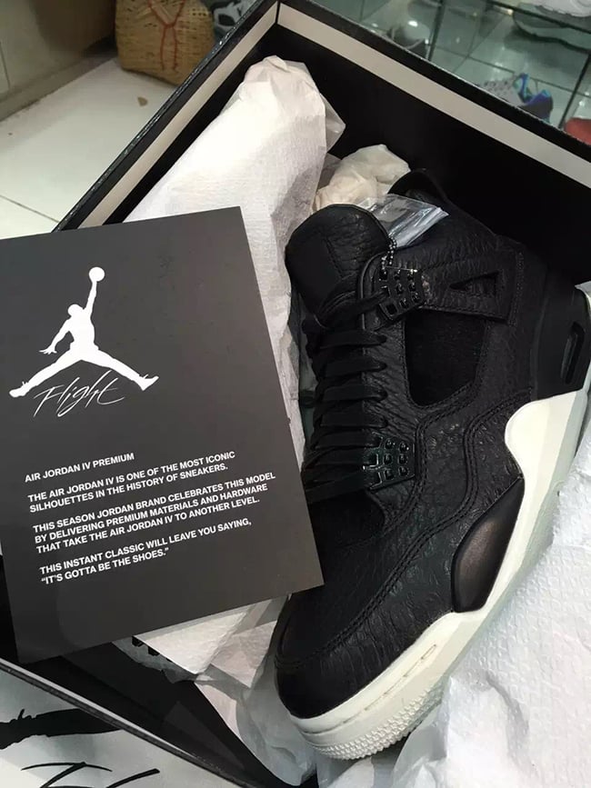 Air Jordan 4 Retro Premium Black