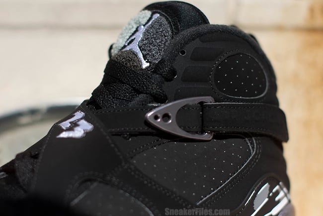 Air Jordan 8 Chrome Black Metallic 2015