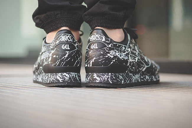 Asics Gel Lyte III Marble Pack On Feet