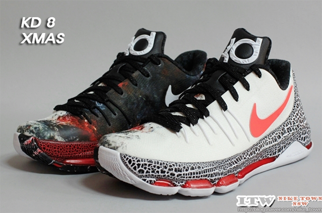 Detailed Look at the Nike KD 8 ‘Christmas’