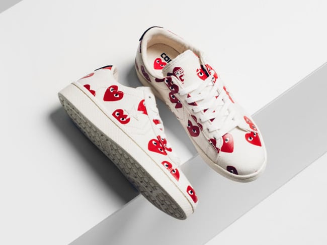 Converse Comme Des Garcons PLAY Pro Leather Collection