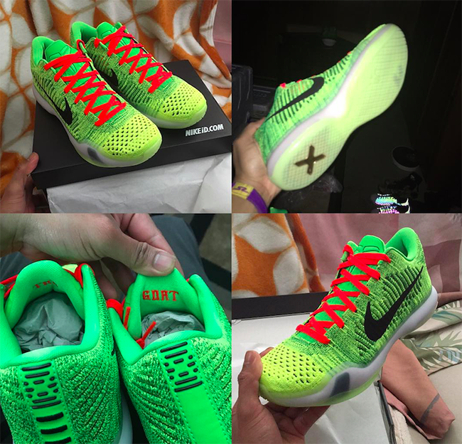 Grinch Nike Kobe 10 Elite ID