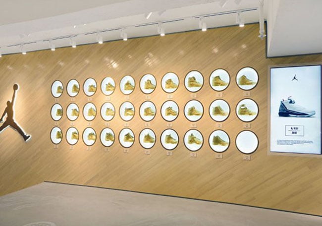 Jordan Brand Store in Hong Kong Displays Air Jordan ‘Gold’ Collection