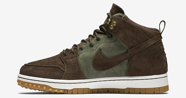 Nike Dunk CMFT Sneakerboot Brown Suede