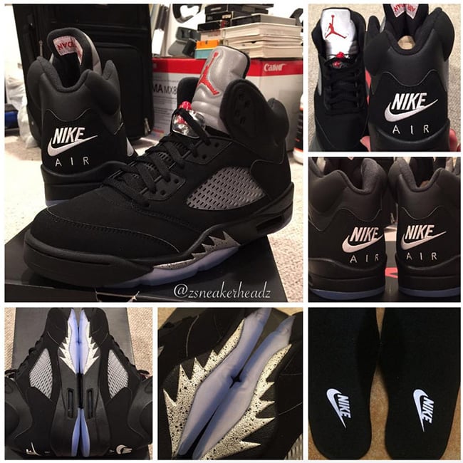 Nike Jordan 5 Black Metallic 2016