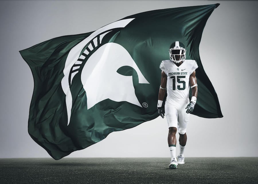 Nike Michigan State Spartans Playoff 2015 Uniforms