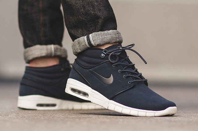 nike sb stefan janoski max leather black