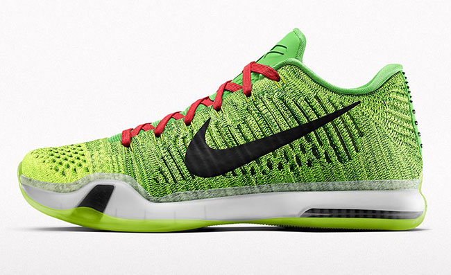 NikeID Kobe 10 Elite Low Grinch Christmas