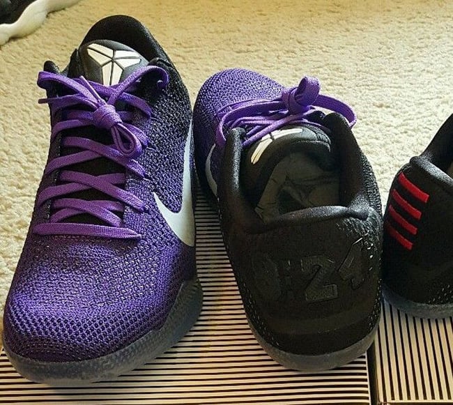 kobe shoes purple and black