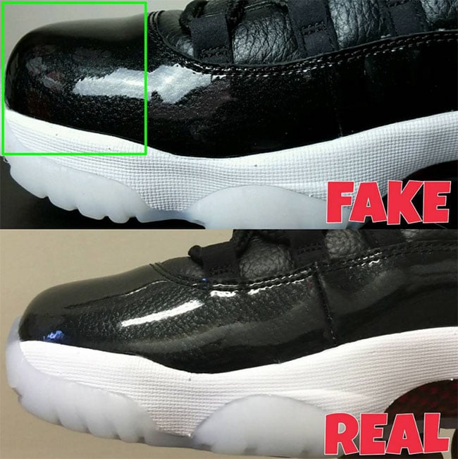 Real Fake Air Jordan 11 72 10 Shape