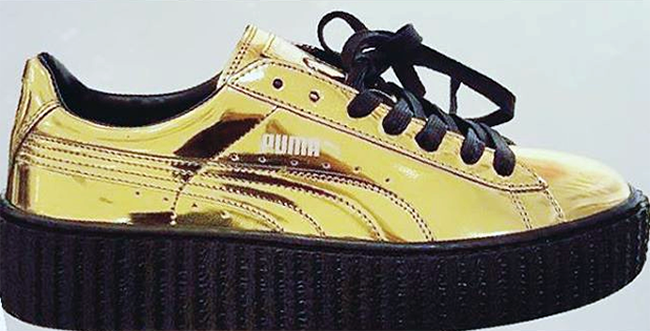 Rihanna Puma Creeper Gold