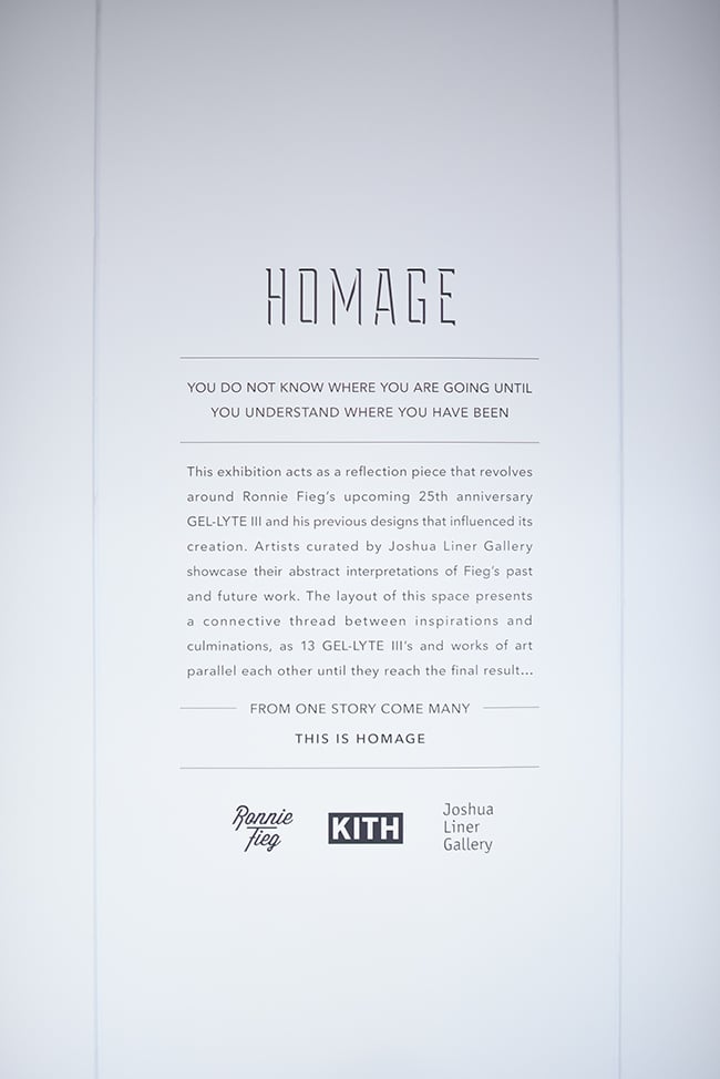 Ronnie Fieg Kith Homage Asics Exhibit