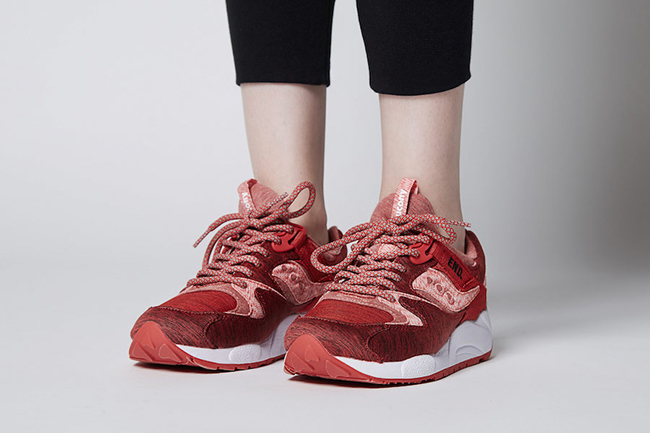 saucony originals grid 9000 red nose