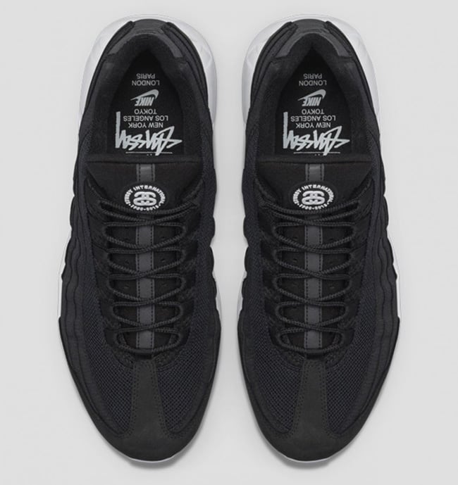 Stussy Nike Air Max 95 Black White