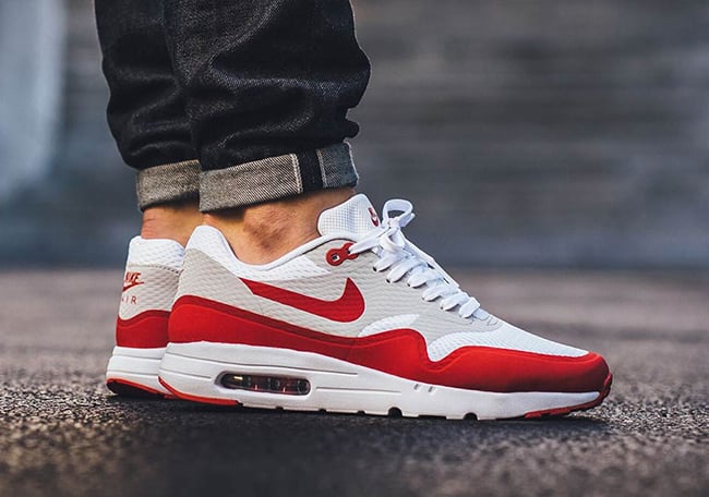 nike air max red grey white