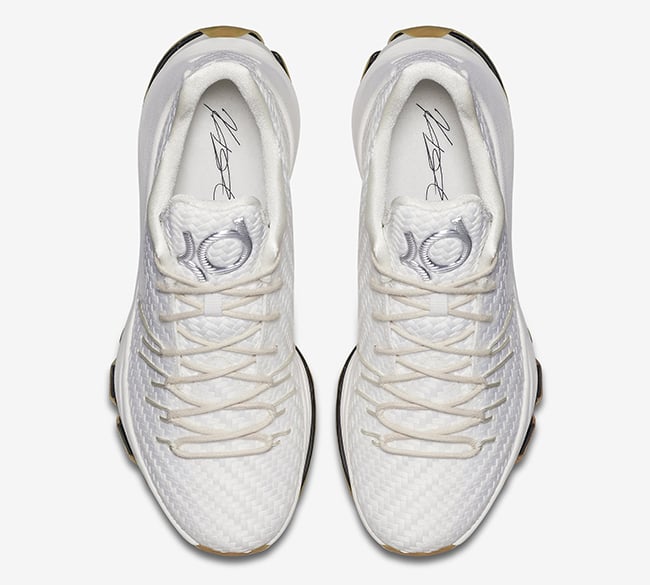 White Woven Nike KD 8 EXT Gum