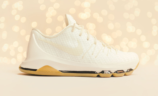 White Woven Nike KD 8 EXT