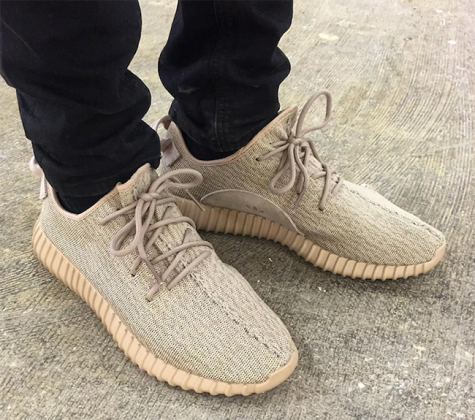 yeezy oxford tan on feet