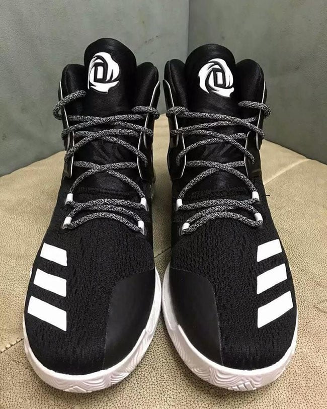 adidas d rose black and white