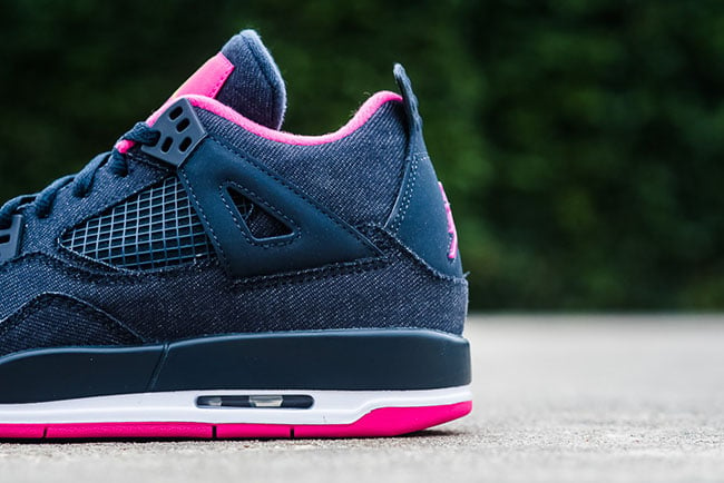 Air Jordan 4 Girls Denim Pink Release