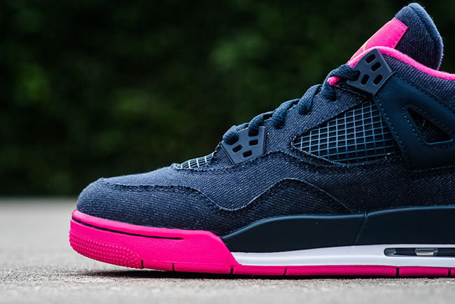 Air Jordan 4 Girls Denim Pink Release
