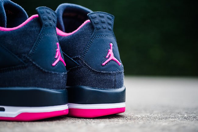 Air Jordan 4 Girls Denim Pink Release