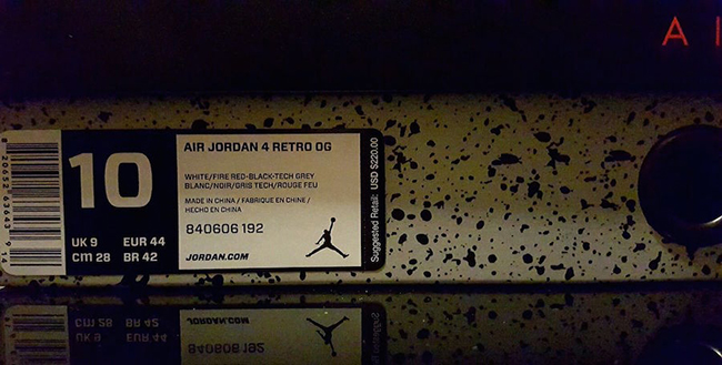 Air Jordan 4 OG White Cement Available