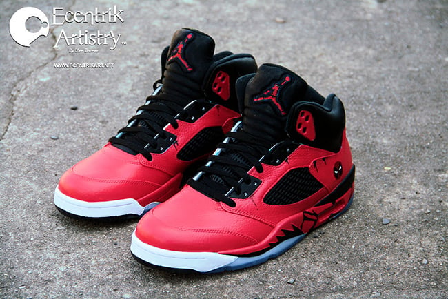 Air Jordan 5 Deadpool Custom