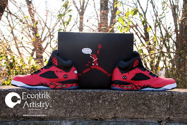 Air Jordan 5 Deadpool Custom