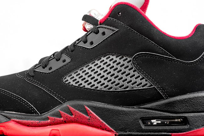Alternate Air Jordan 5 Low Black Red
