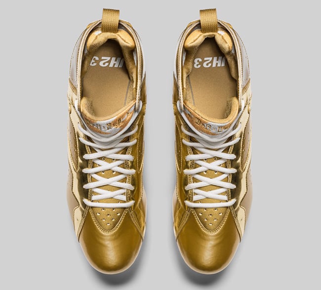 Charles Woodson Gold Air Jordan 7 Cleats