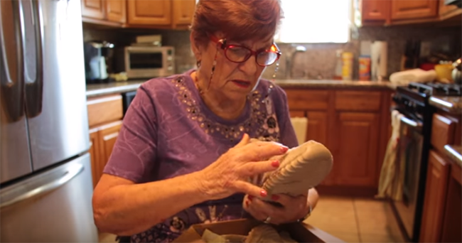Watch a Grandma Give Her Honest Opinion on the Yeezy 350 Boost