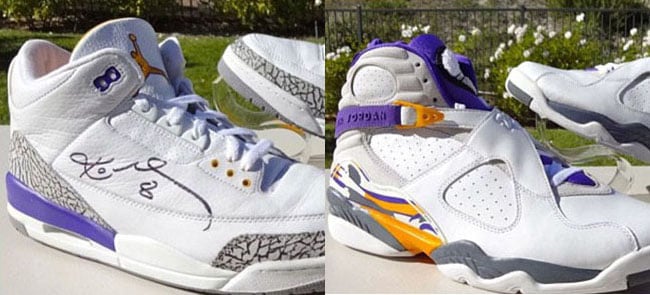 Kobe Air Jordan 3 8 PE Pack Lakers February 2016